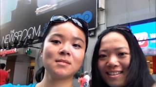 Tourists in Times SQ. spinning! 7.5.12