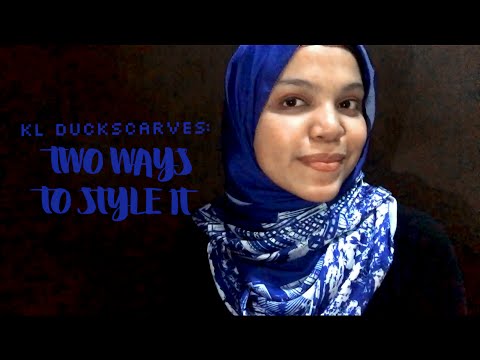 KL Duckscarves: Two Ways to Style It