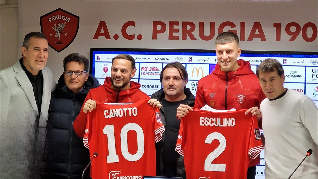 Presentazione dei nuovi Grifoni: Luigi Canotto e Ivan Esculino