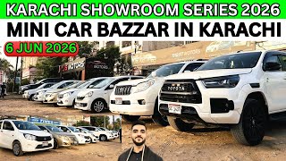 Karachi Showroom Series | mini car bazzar in Karachi update 6 June 2026 #cars #sundaycarmarket 