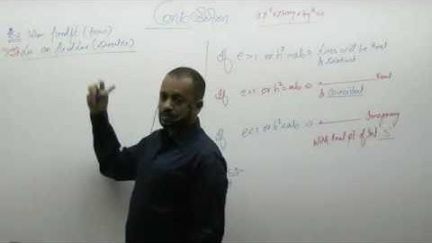 Different Cases of Conic-01 By Prakash Gupta (PG Sir) B.Tech. IIT Bombay