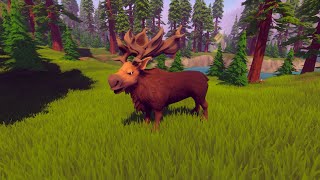 Stylized Moose + 36 Animations