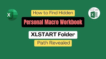 Hoe vind ik een verborgen persoonlijke macrowerkmap? | Het pad van de XLSTART-map wordt onthuld.