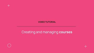 Famous How to create a new course in Avallain Magnet Profile