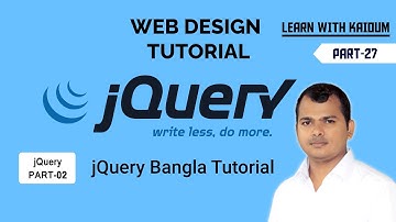 Web Design Tutorial #27 | jQuery Bangla Tutorial Part-02