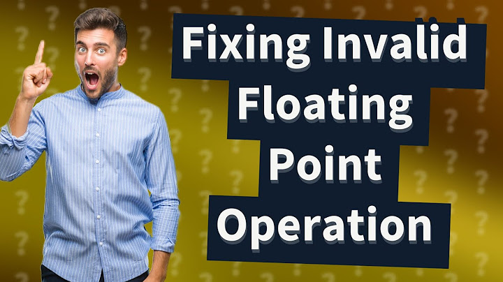 Invalid floating point operation lỗi khi chạy mike nam