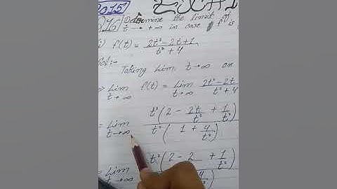 Second year math. Exercise 1.7, Question 16, part (1). Find lim...