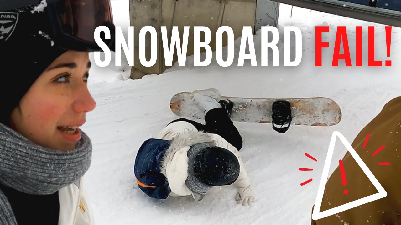 Snowboard FAIL ! Mein 1. Mal YouTube