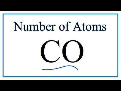 Video How to Find the Number of Atoms in CO (Carbon monoxide) - youtube