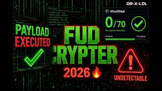 🧬 Turn ANY EXE Into FUD 🔥 | Undetectable Crypter Tutorial 2026 | DNA Crypter By DR - X - L O L