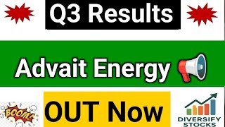 Advait Energy Q3 Results 2026  Advait Energy Share Latest News  Advait Energy Results Today
