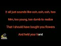When I Was Your Man - Bruno Mars (Karaoke Songs With Lyrics - Original Key) Mp3 Song