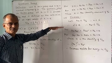 Group Theory: Quotient Group.Lect. 12