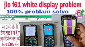 jio f61 white display problem solve 100% with flashing full working #Shmobilerepair