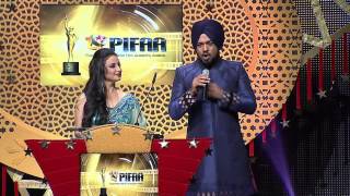 Divya Dutta and Gurpreet Ghuggi LIVE Performance - PIFAA - Punjabi International Film Academy Awards