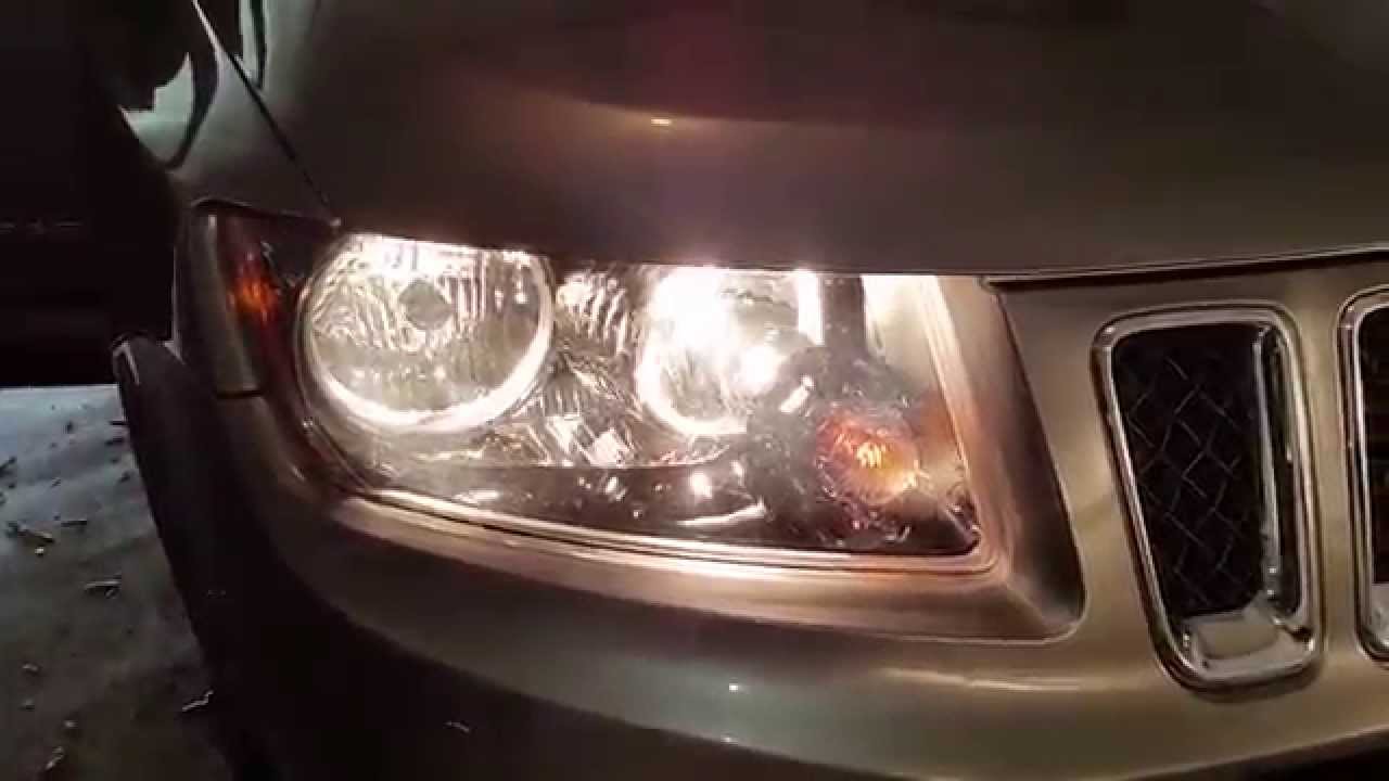 2014 Jeep Compass - Testing Headlights After Changing ... 2006 nissan pathfinder fuse diagram 