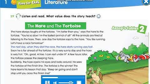 Smiles 4 Module 1 The Hare and The Tortoise , p 15, ex 29