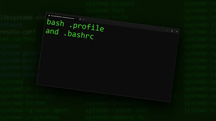 Using Bash .bashrc and .profile Files to Initialize Your Terminal
