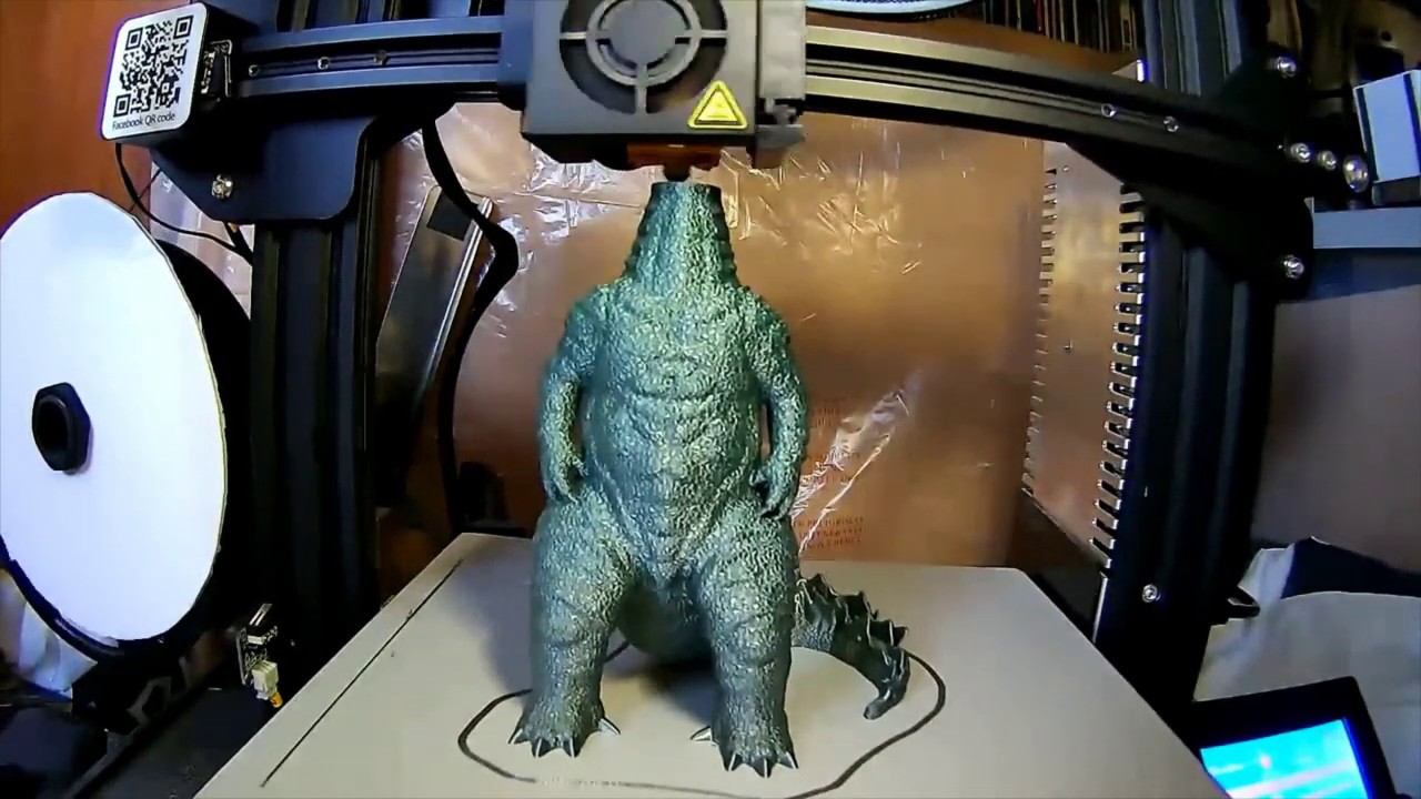 Chaos Coretech's 3D Printed Godzilla Model