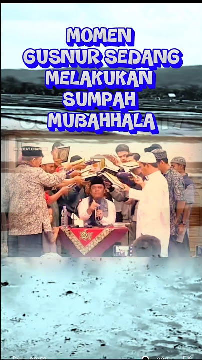 Gusnur Sedang Melakukan Sumpah Mubahalah