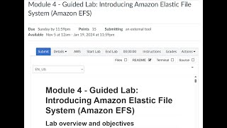 Module 4 - Guided Lab: Introducing Amazon Elastic File System (Amazon EFS) | AWS SAA | ALX
