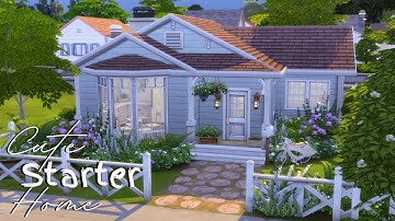 Cute Starter Home 🌷 // The Sims 4: Speed Build