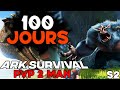 Survivre 100 jours en pvp sur ionix 2man  voici ce quil sest pass ark pvp  saison 2  ep 1