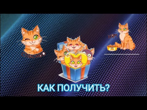 Как получить стикеры Рыжий кот от Питомцы