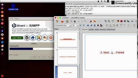 Tutorial php : how to install xamp in ubuntu linux (HD)