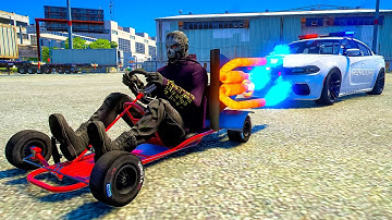 Rocket Kart Annoying Cops | GTA 5 RP