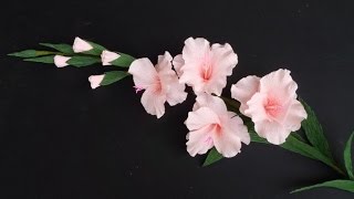 ABC TV | How To Make Gladiolus Flower From Crepe Paper - Craft Tutorial