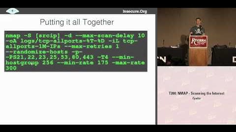 DEFCON 16: Nmap: Scanning the Internet