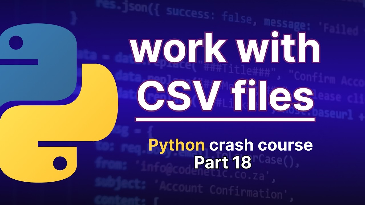5 Essential Python Tricks for Taming CSV Files - YouTube