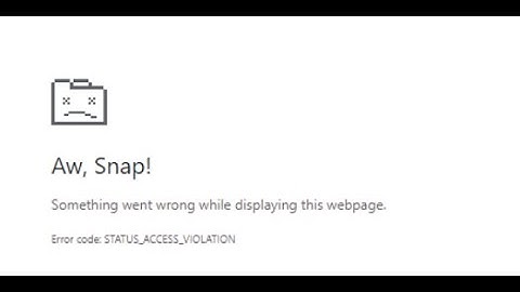 STATUS ACCESS VIOLATION fix
