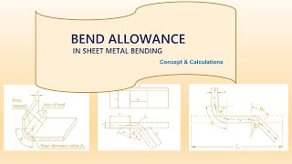 Bend Allowance calculations in sheet metal bending
