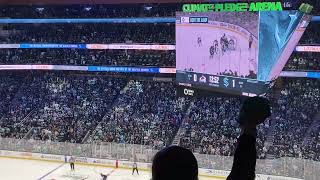 Avalanche at Seattle Kraken 2023 playoffs rd1 gm3 1st home playoff goal Schwartz (Schultz, Wennberg)