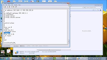 lesson 1: setup a cisco switch for telnet