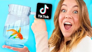 Проверила 10 НОВЫХ ВИРУСНЫХ TikTok ЛАЙФХАКОВ, чтобы увидеть, работают ли они !