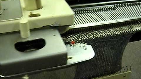 Testing a Studio Knitting Machine for Needle Selection by Carole Wurst