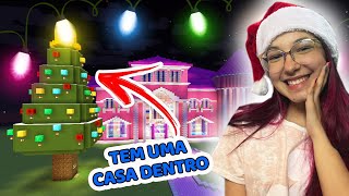 CONSTRUÍMOS uma ÁRVORE de NATAL GIGANTE na nossa CIDADE no MINECRAFT | Luluca screenshot 3