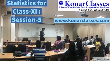 www.konarclasses.com : Statistics Session-5