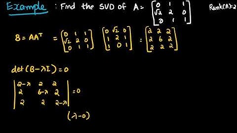 Singular Value Decomposition (SVD) _Computational Fundamentals of Machine Learning_ Lecture 26