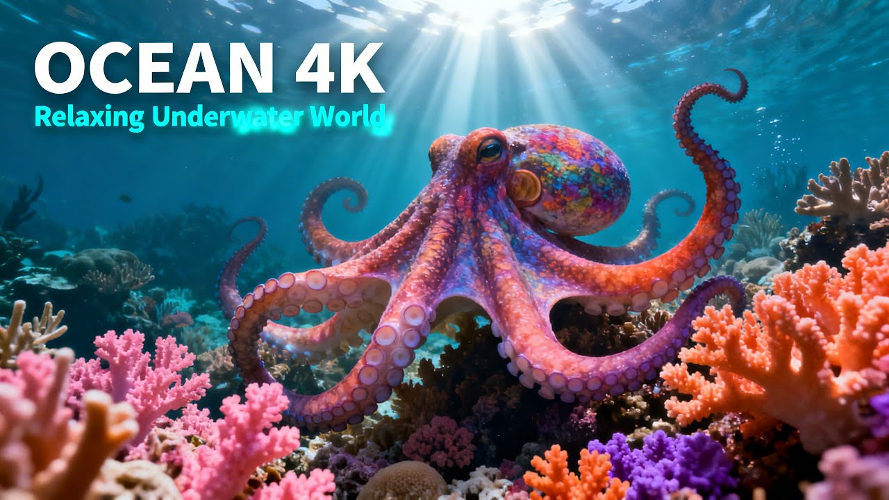 Octopus Relax Reef Relax – Giant Octopus 4K 🐙 | Ultimate Deep Ocean Relaxation ...