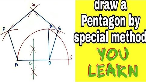draw pentagon by special method | b.tech iti diploma engineering drawing| beu,rgpv,nims,lpu sem exam