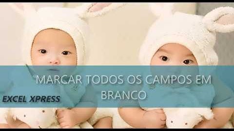 Selecionando todas as células em Branco em uma região da planilha