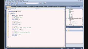 How to build a Pacman game in XNA - 49. Score Class
