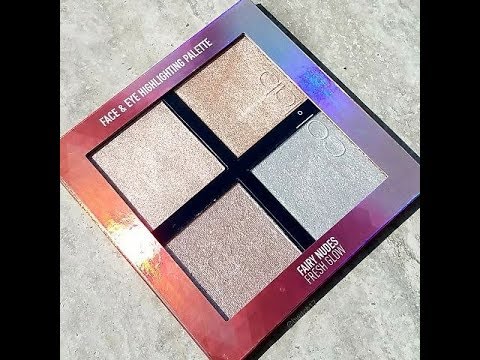 New Col-lab Face & Eye Highlighting Palette Fairy Nudes Fresh Glow from Sally Beauty