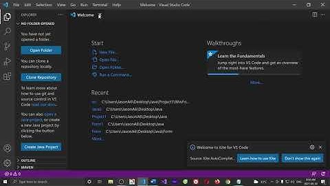 Create a Java Form Project by VS Code. Cross-Platform Project