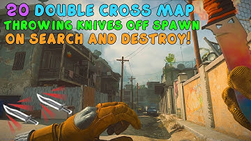 I HIT 20 DOUBLE CROSS MAP THROWING KNIVES OFF SPAWN ON SnD! | Call Of Duty Modern Warfare