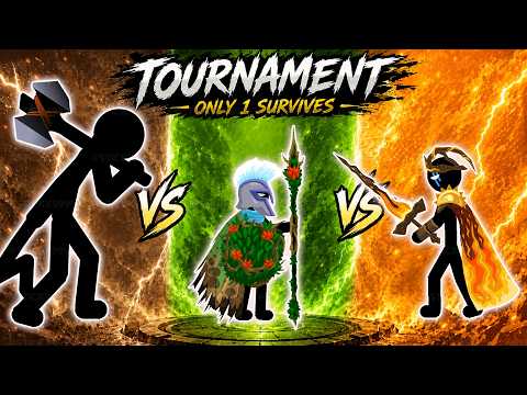 3 Legendary Generals Entered the Arena | Only 1 Survives 🏆 Tournament ⚔️ Stick War Saga MOD